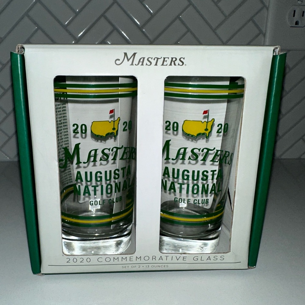 NWT: 2020 Masters Commemorative glass set of 2!
